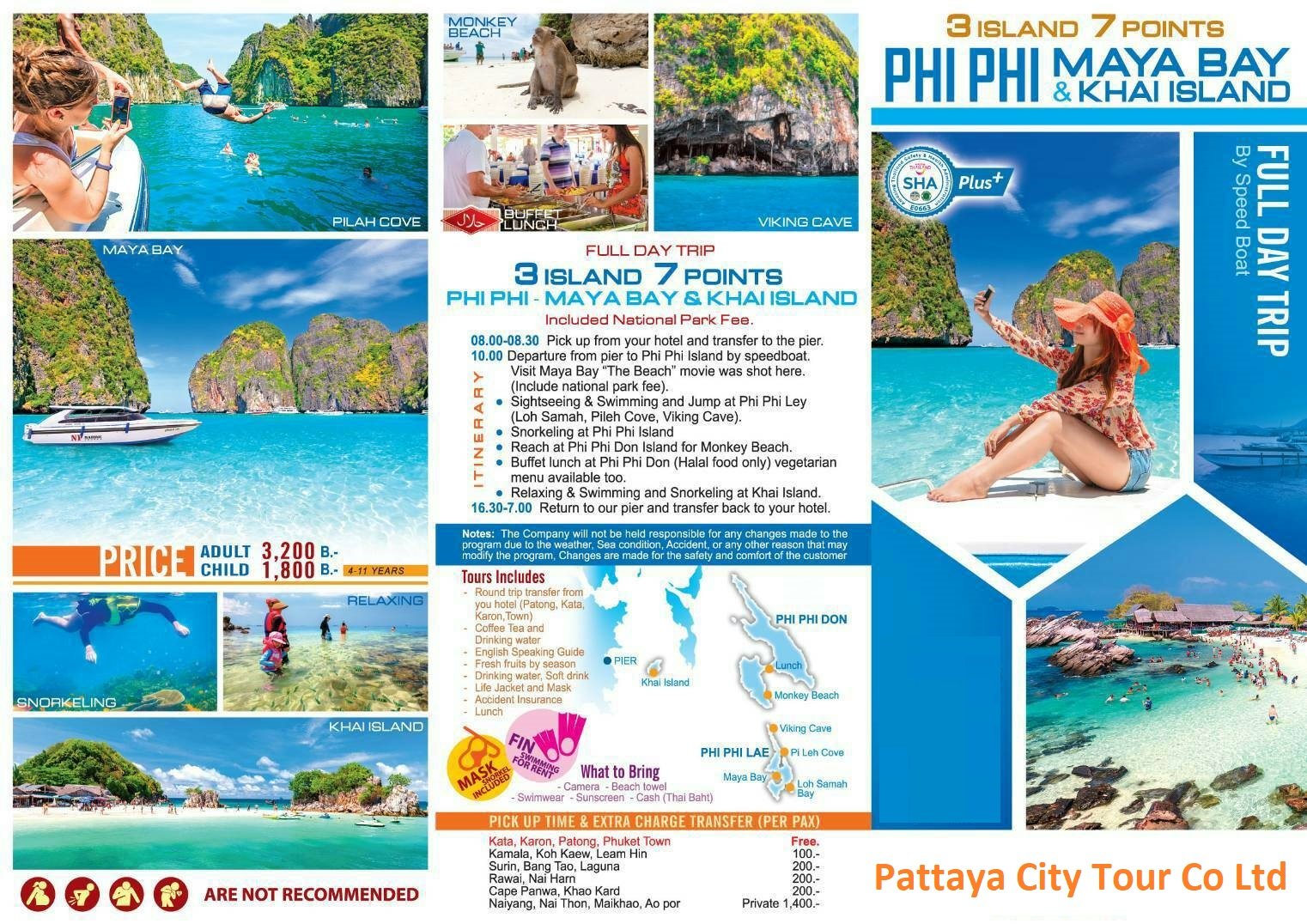Phi Phi - Maya Bay and Khai Island - Buffet Lunch - SIC Hotel Transfer (Not Including National Park fee) image